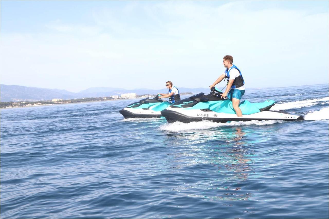 Appt 401-3-Bed-Heaven Beach-Paseo-All Year Heated Pool-Free Bikes Estepona Buitenkant foto