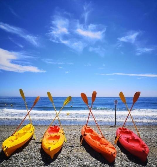 Appt 401-3-Bed-Heaven Beach-Paseo-All Year Heated Pool-Free Bikes Estepona Buitenkant foto